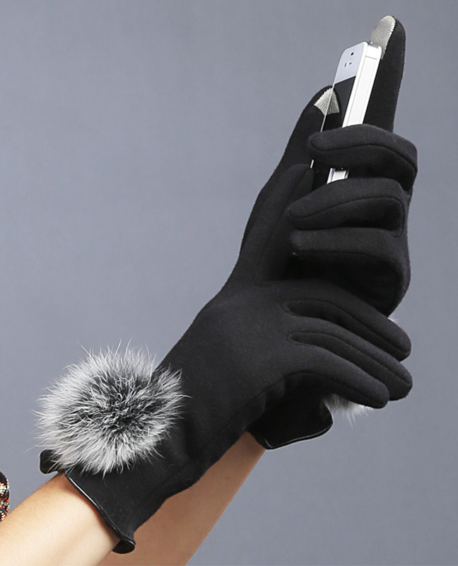 Velvet rabbit fur Mittens Velvet rabbit fur Mittens