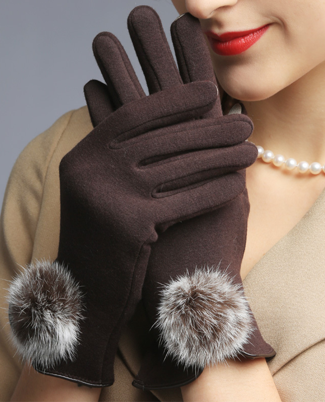 Velvet rabbit fur Mittens Velvet rabbit fur Mittens