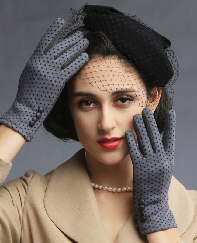 Houndstooth thermal Cotton Glove Houndstooth thermal Cotton Glove