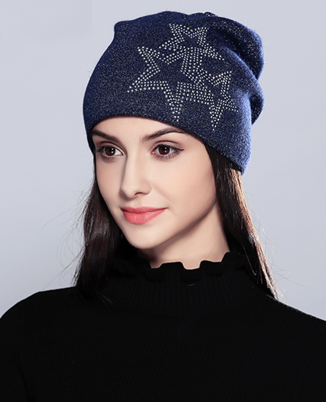 Five-Pointed Stars Knitted Beanie Five-Pointed Stars Knitted Beanie