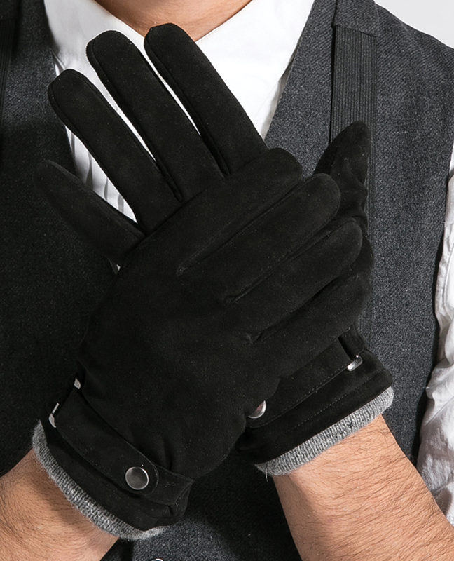 Goatskin Wool Button Glove Goatskin Wool Button Glove