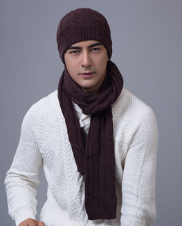 Hat and Scarf Hemp Pattern set