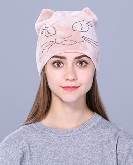 Flannelette cute beanie